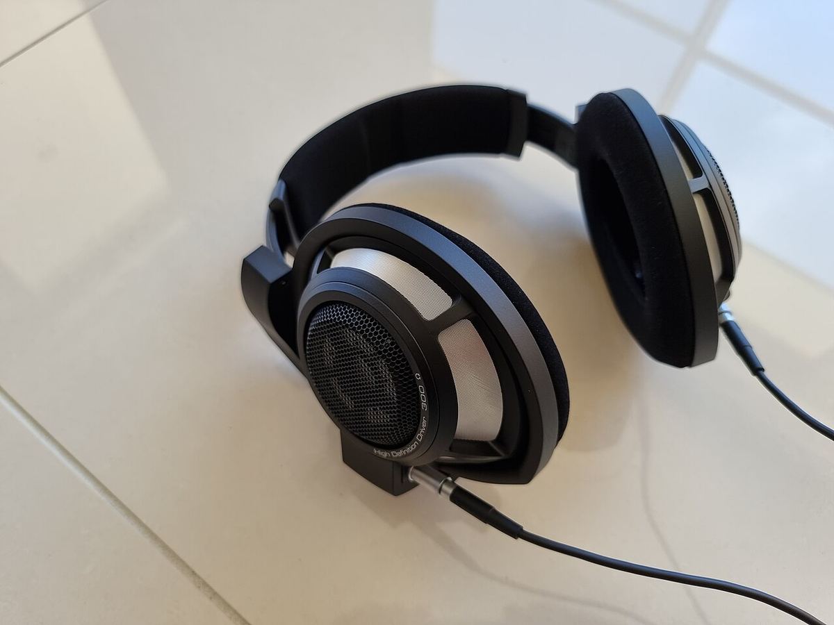 Sennheiser HD 800 S open-back headphones with their mesh-covered outer grilles