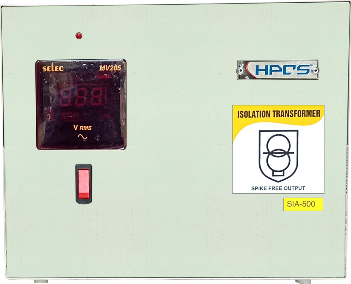 Wall-mounted 500 VA isolation transformer unit